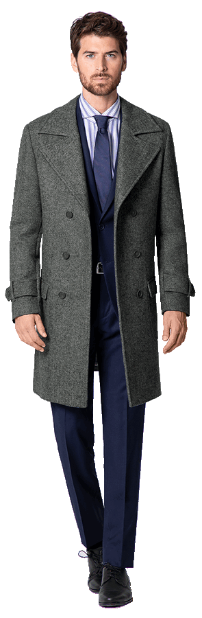Индивидуальный пошив мужских классических пальто на заказ